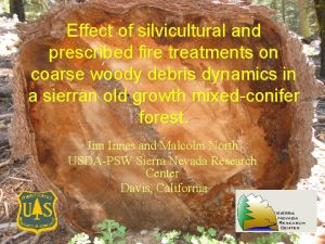 Effect of silvicultural and prescribed fire treatments on