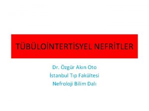 TBLONTERTSYEL NEFRTLER Dr zgr Akn Oto stanbul Tp