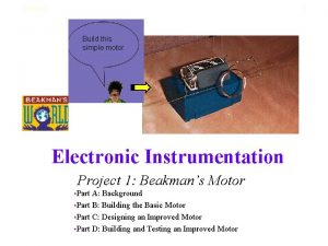 12252021 1 Build this simple motor Electronic Instrumentation
