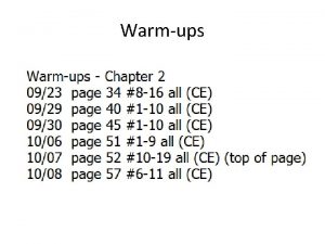 Warmups Section 3 1 Definitions two coplanar intersect