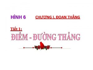 HNH 6 Tit 1 CHNG I ON THNG