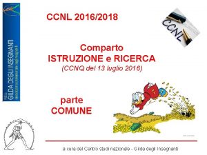 CCNL 20162018 Comparto ISTRUZIONE e RICERCA CCNQ del