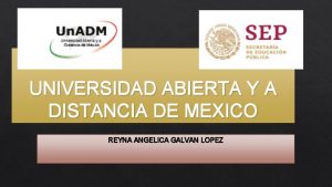 UNIVERSIDAD ABIERTA Y A DISTANCIA DE MEXICO REYNA