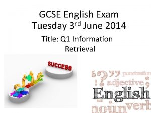 AQA A GCSE English English Language Unit 1