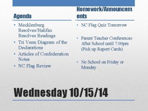 Agenda Mecklenburg ResolvesHalifax Resolves Readings Tri Venn Diagram
