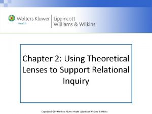 Chapter 2 Using Theoretical Lenses to Support Relational