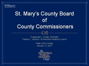 St Marys County Board of County Commissioners Tuajuanda