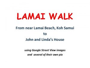 LAMAI WALK From near Lamai Beach Koh Samui