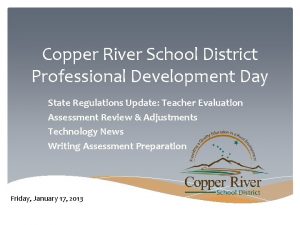 Copper River School District Professional Development Day State