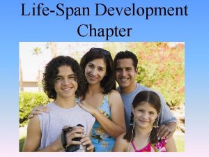 LifeSpan Development Chapter Adolescence Transition period from childhood