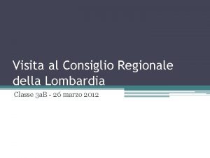 Visita al Consiglio Regionale della Lombardia Classe 3