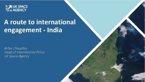 A route to international engagement India Arfan Chaudhry