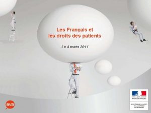 Les Franais et les droits des patients Le