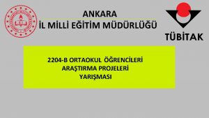 ANKARA L MLL ETM MDRL 2204 B ORTAOKUL