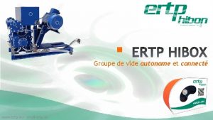 Groupe de vide autonome et connect www ertp