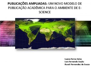 PUBLICAES AMPLIADAS UM NOVO MODELO DE PUBLICAO ACADMICA