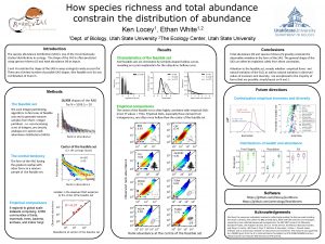 How species richness and total abundance constrain the