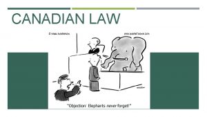 CANADIAN LAW CANADAS LAWS AND YOU Laws are