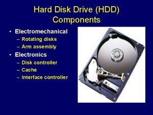 Hard Disk Drive HDD Components Electromechanical Rotating disks