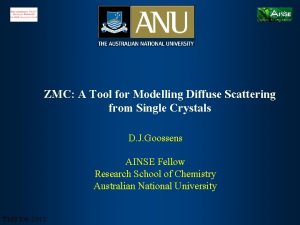 ZMC A Tool for Modelling Diffuse Scattering from