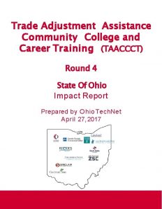 Trade Adjustment Assistance Community College and Career Training