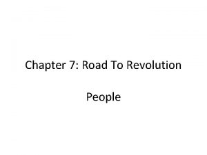 Chapter 7 Road To Revolution People Eliza Lucas