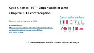 Cycle 4 4mes SVT Corps humain et sant