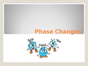 Phase Changes Solid Liquid Gas Review 3 Phases