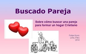 Buscado Pareja Sobre cmo buscar una pareja para