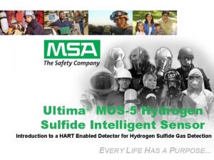 Ultima MOS5 Hydrogen Sulfide Intelligent Sensor Introduction to