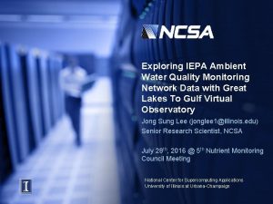 Exploring IEPA Ambient Water Quality Monitoring Network Data