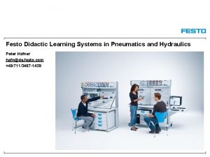 Festo Didactic Learning Systems in Pneumatics and Hydraulics