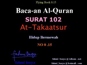 Flying Book 0 15 Bacaan AlQuran SURAT 102