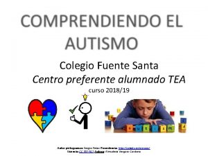 Colegio Fuente Santa Centro preferente alumnado TEA curso