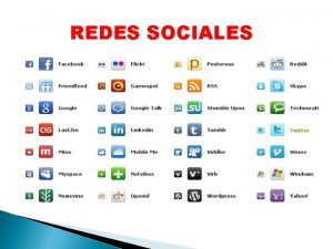 REDES SOCIALES CONCEPTO DE RED SOCIAL Las redes