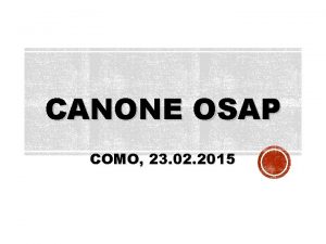 CANONE OSAP COMO 23 02 2015 In base