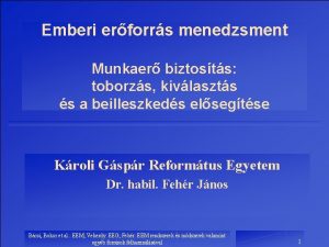 Emberi erforrs menedzsment Munkaer biztosts toborzs kivlaszts s