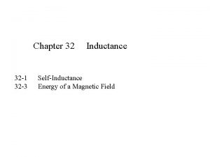 Chapter 32 32 1 32 3 Inductance SelfInductance