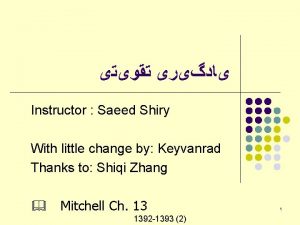 Instructor Saeed Shiry With little change by Keyvanrad