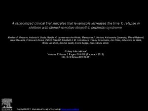 A randomized clinical trial indicates that levamisole increases