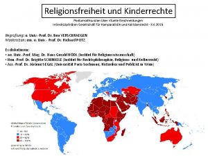 Religionsfreiheit und Kinderrechte Podiumsdiksussion ber rituelle Beschneidungen Interdisziplinren