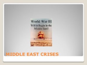 MIDDLE EAST CRISES PARTITIONING OF PALESTINE v 1947