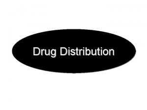 Drug Distribution Drug Distribution Following absorption into the