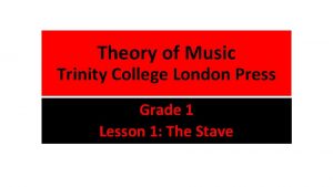 Theory of Music Trinity College London Press Grade