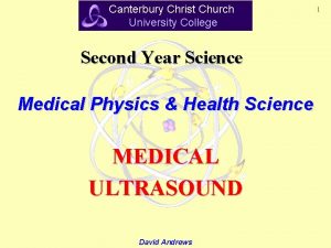 Canterbury Christ Church University College Second Year Science
