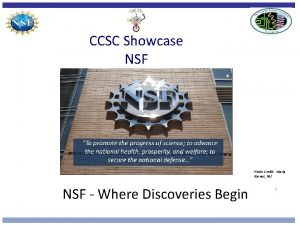 CCSC Showcase NSF Photo Credit Maria Barnes NSF