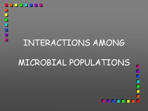 INTERACTIONS AMONG MICROBIAL POPULATIONS Successful bioremediation relies not