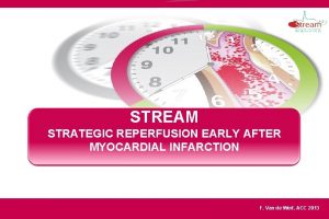 STREAM STRATEGIC REPERFUSION EARLY AFTER MYOCARDIAL INFARCTION F