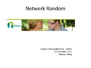 Netwerk Rondom Congres Volwaardig leven online 25 november