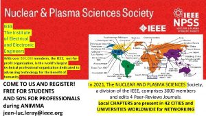 IEEE The Institute of Electrical and Electronic Engineers